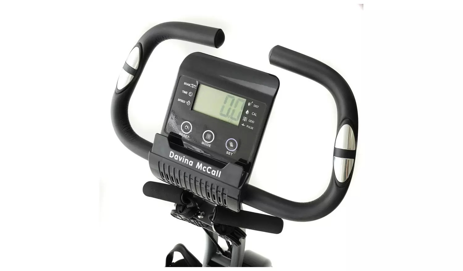 Davina McCall Folding Exercise Bike with Resistance Bands Handle Bars