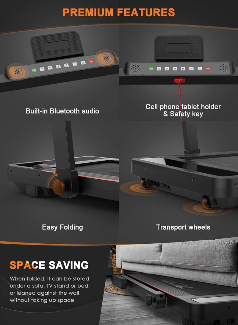 Decorcn Folding Treadmill Setup and build quality