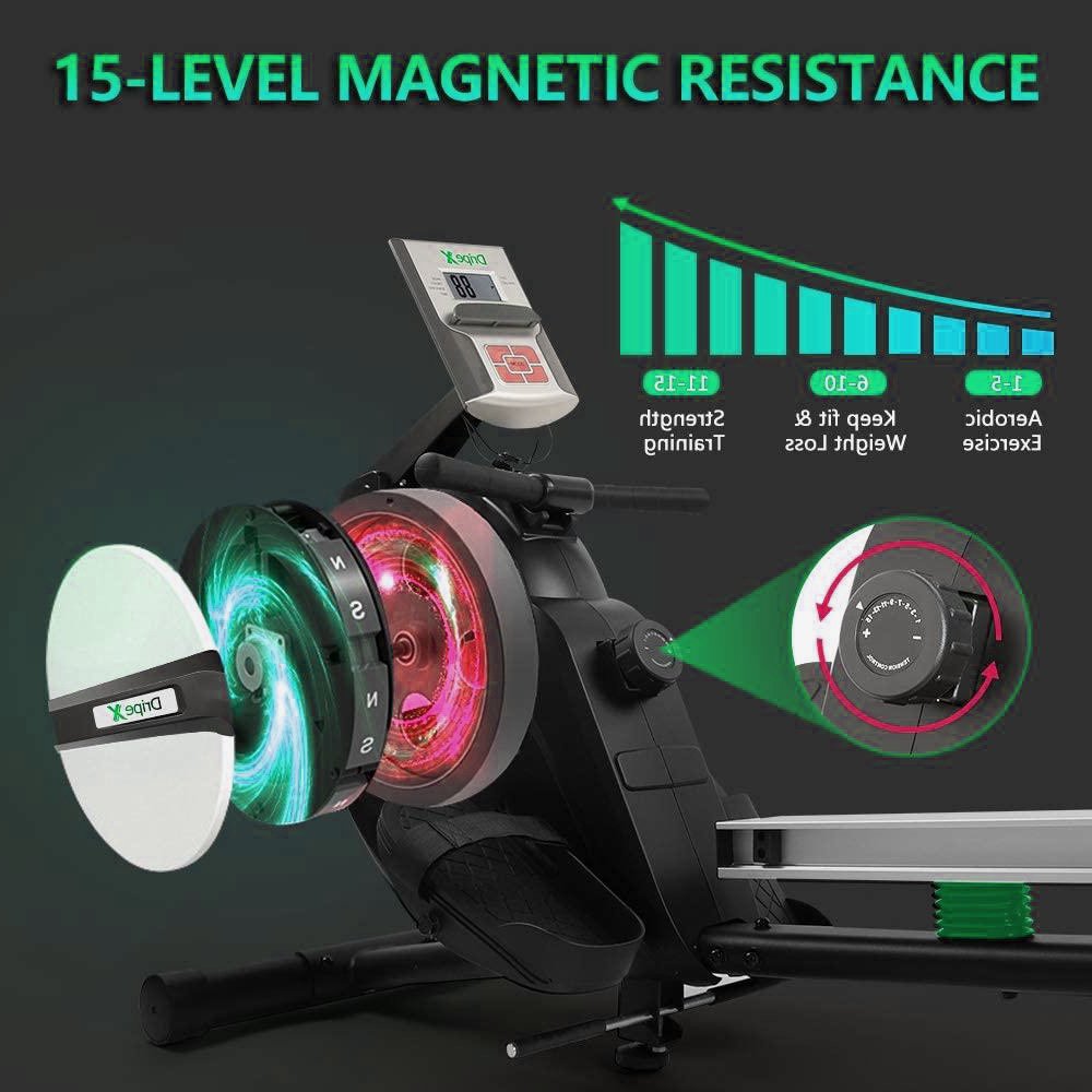 Dripex Magnetic Rowing Machine 15 levels of Magnetic Resistance