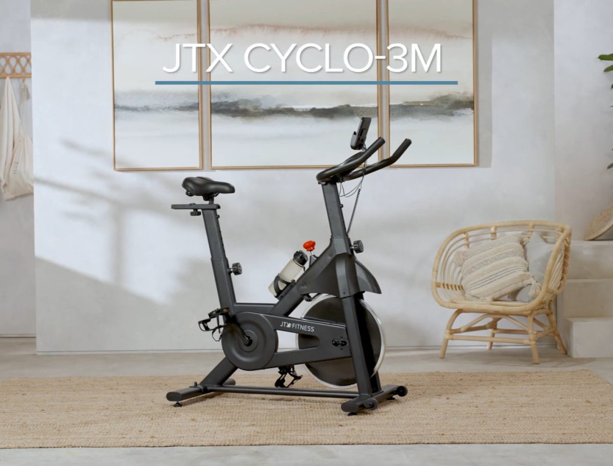 JTX Cyclo 3M Exercise Bike in living room