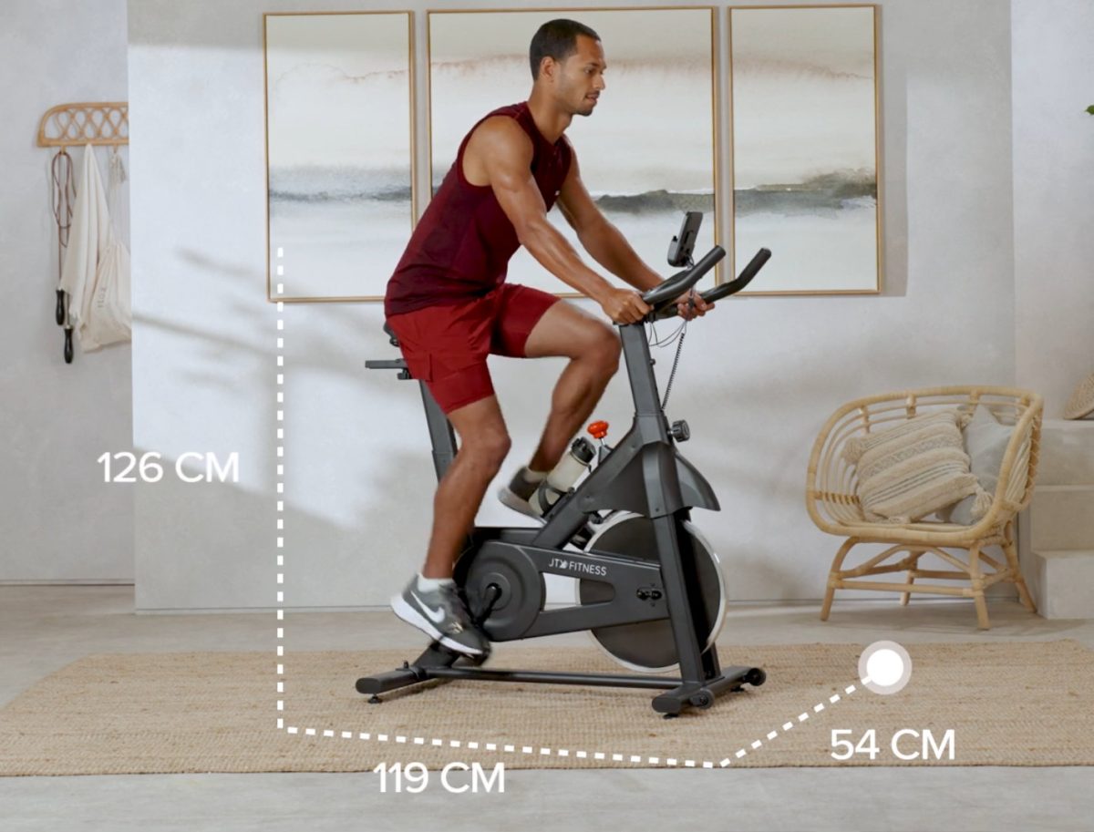 Man using JTX Cyclo 3M Exercise Bike