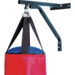 Pro-Fitness-Punch-Bag-Wall-Bracket-with-red-blue-punchbag