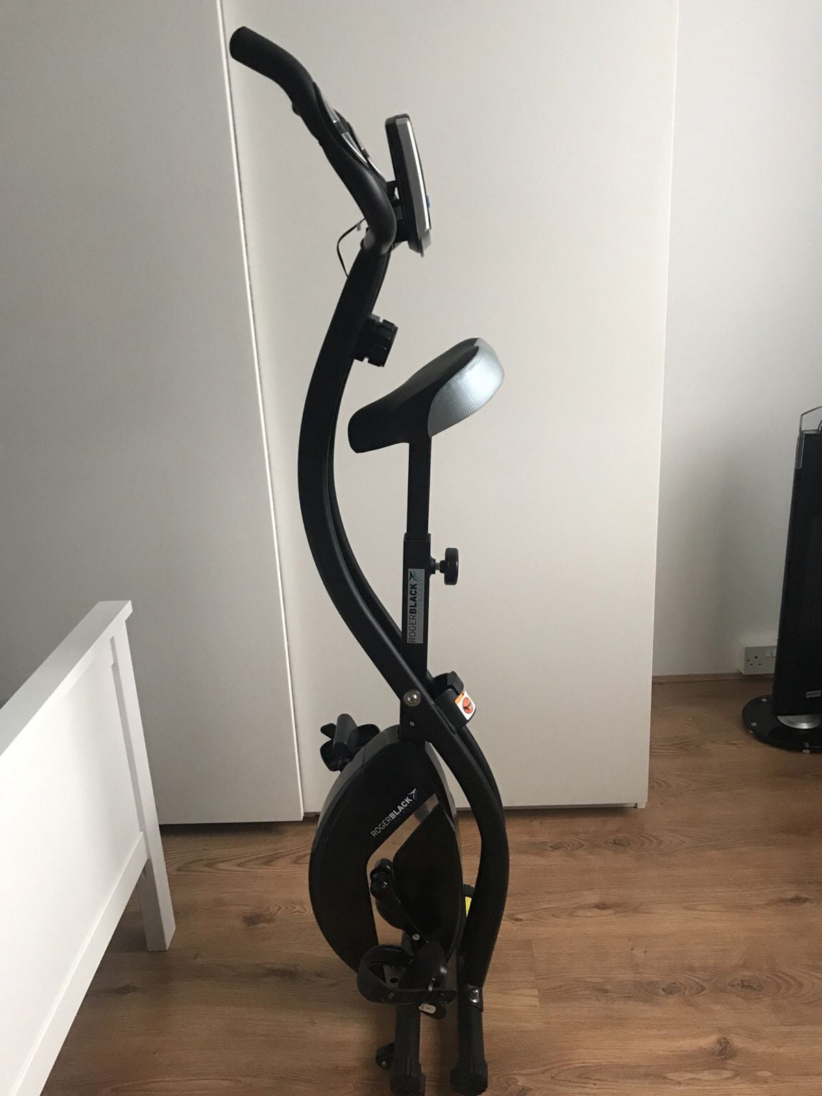 Roger Black Gold Folding bike folded away