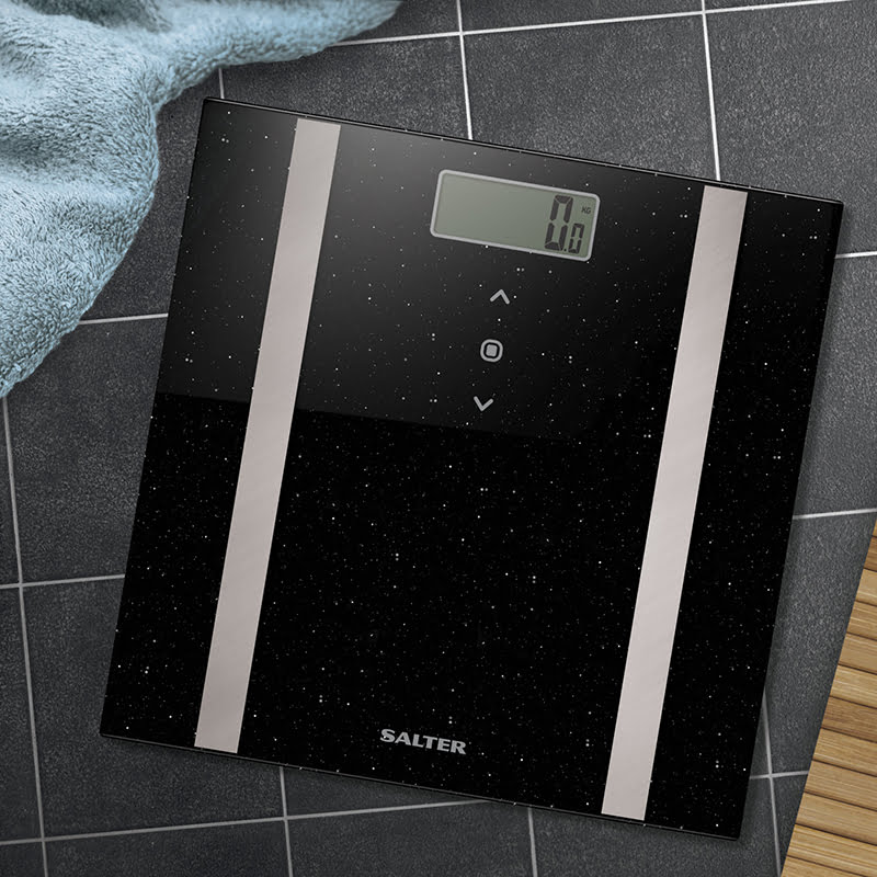 Salter Black Glitter Analyser Bathroom Scale Review and Cheapest Price