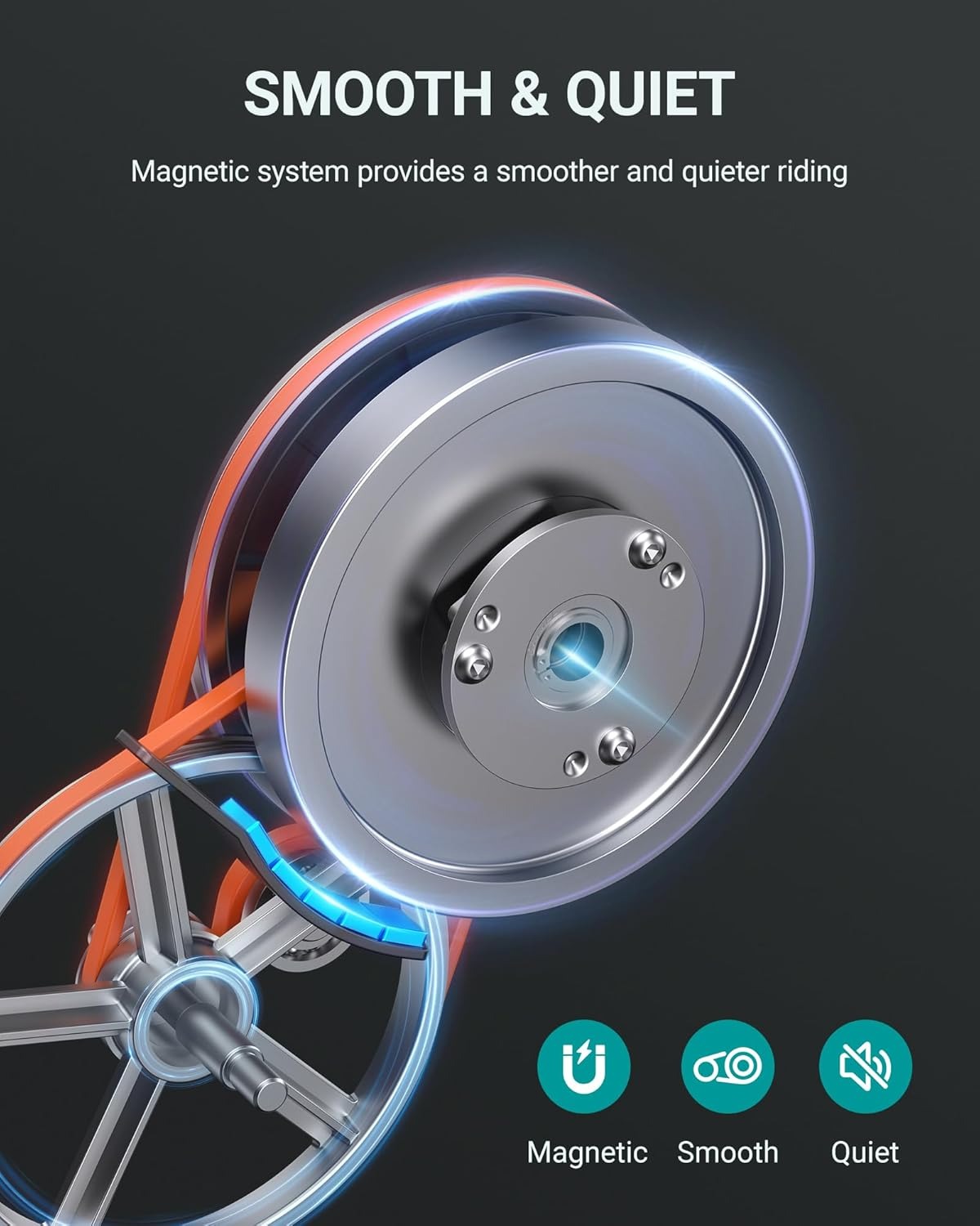 Super quiet when in use MERACH 4 in 1 Foldable Exercise Bike