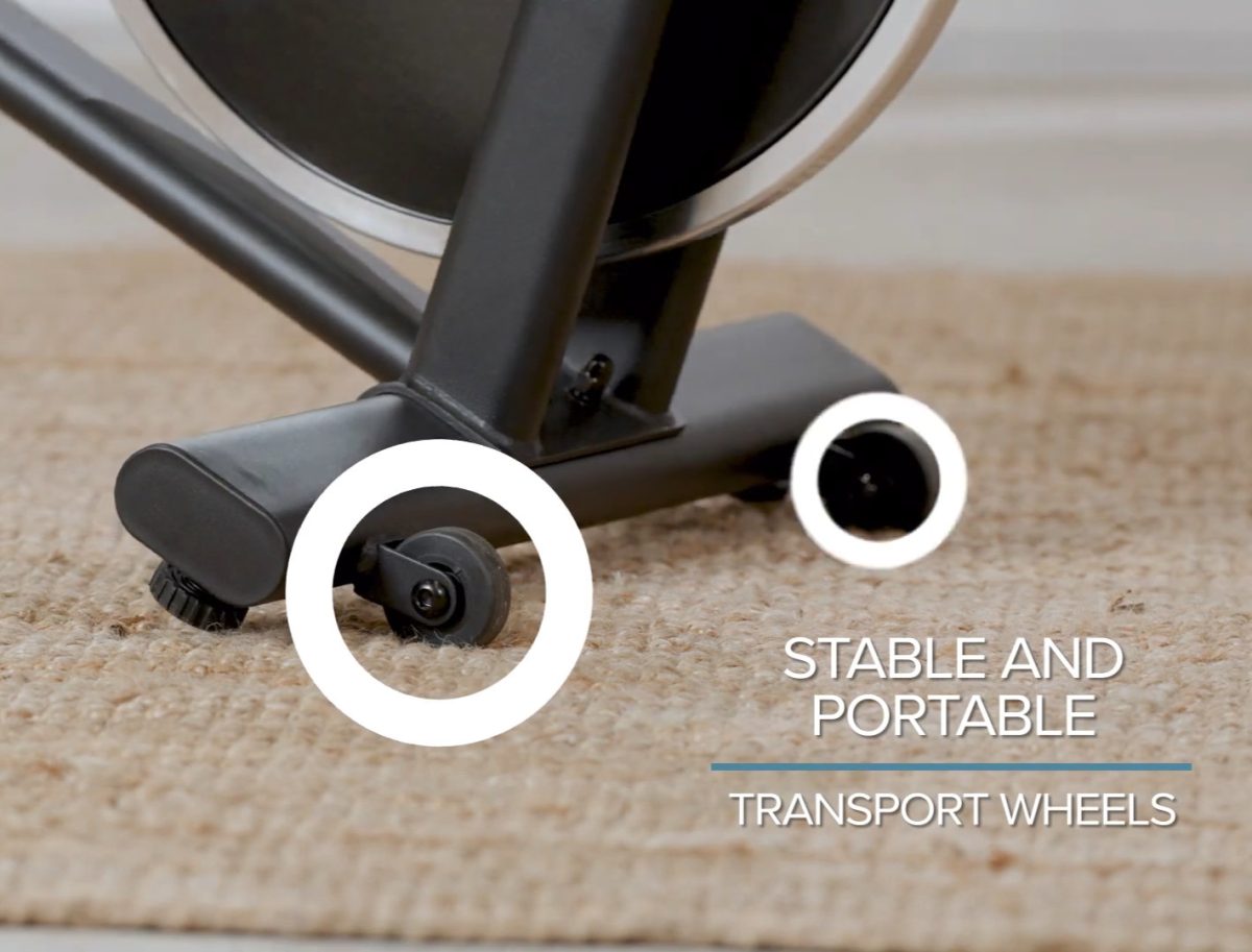 Transport wheels for JTX Cyclo 3M Exercise Bike