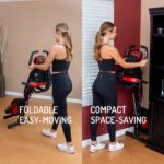 YYFITT-2-in-1-Foldable-Fitness-Exercise-Bike-folded-away-for-storage