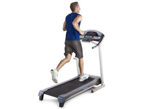Man running on Weslo 5.2 treadmill