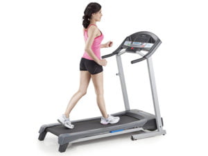 Girl in pink using Cadence R 5.2 treadmill